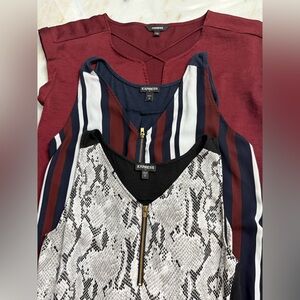 Bundle of 3 Express Blouses – Stylish & Versatile Tops